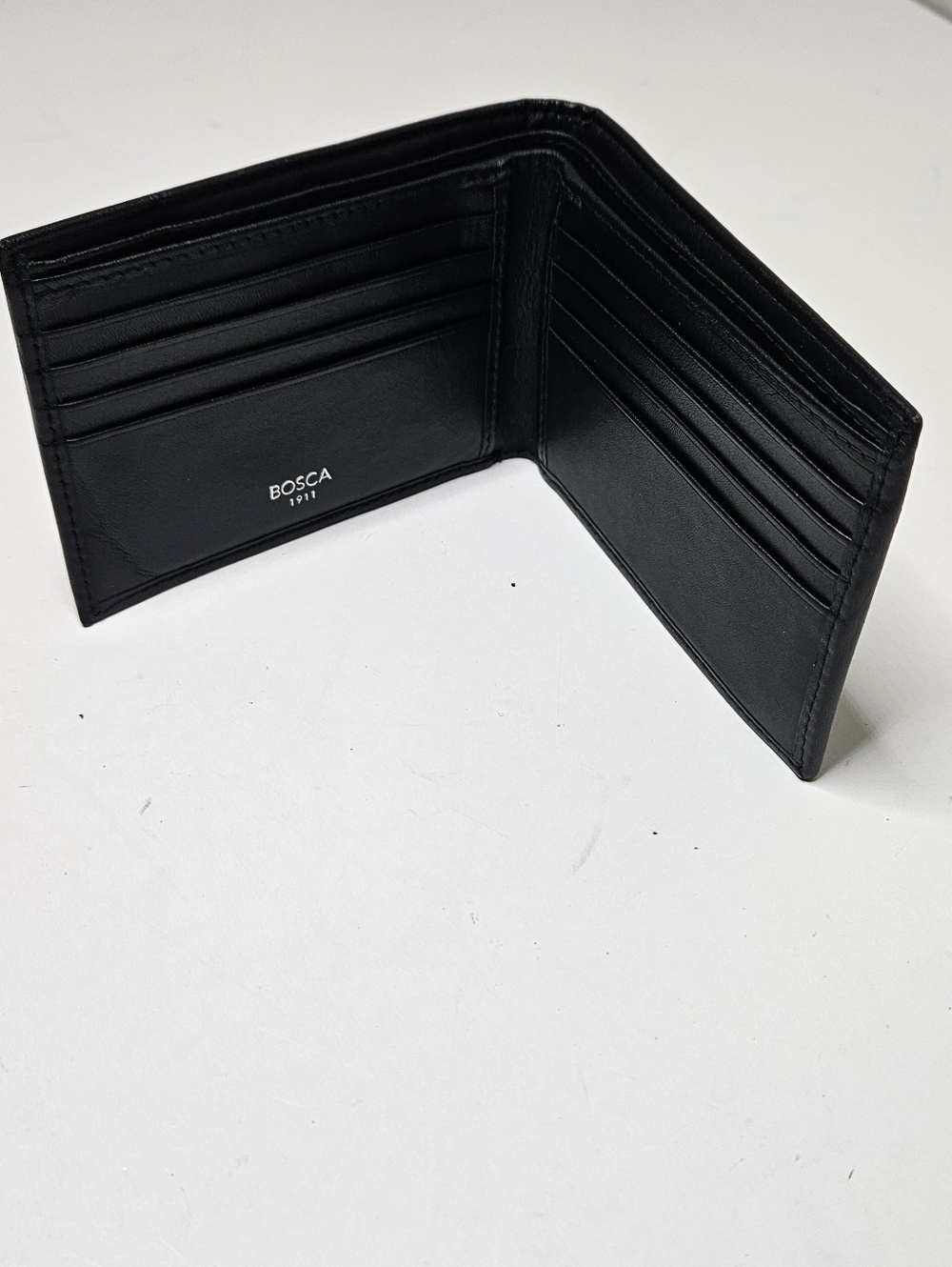 Bosca 1911 Nappa Vitello Credit Wallet Black Men's